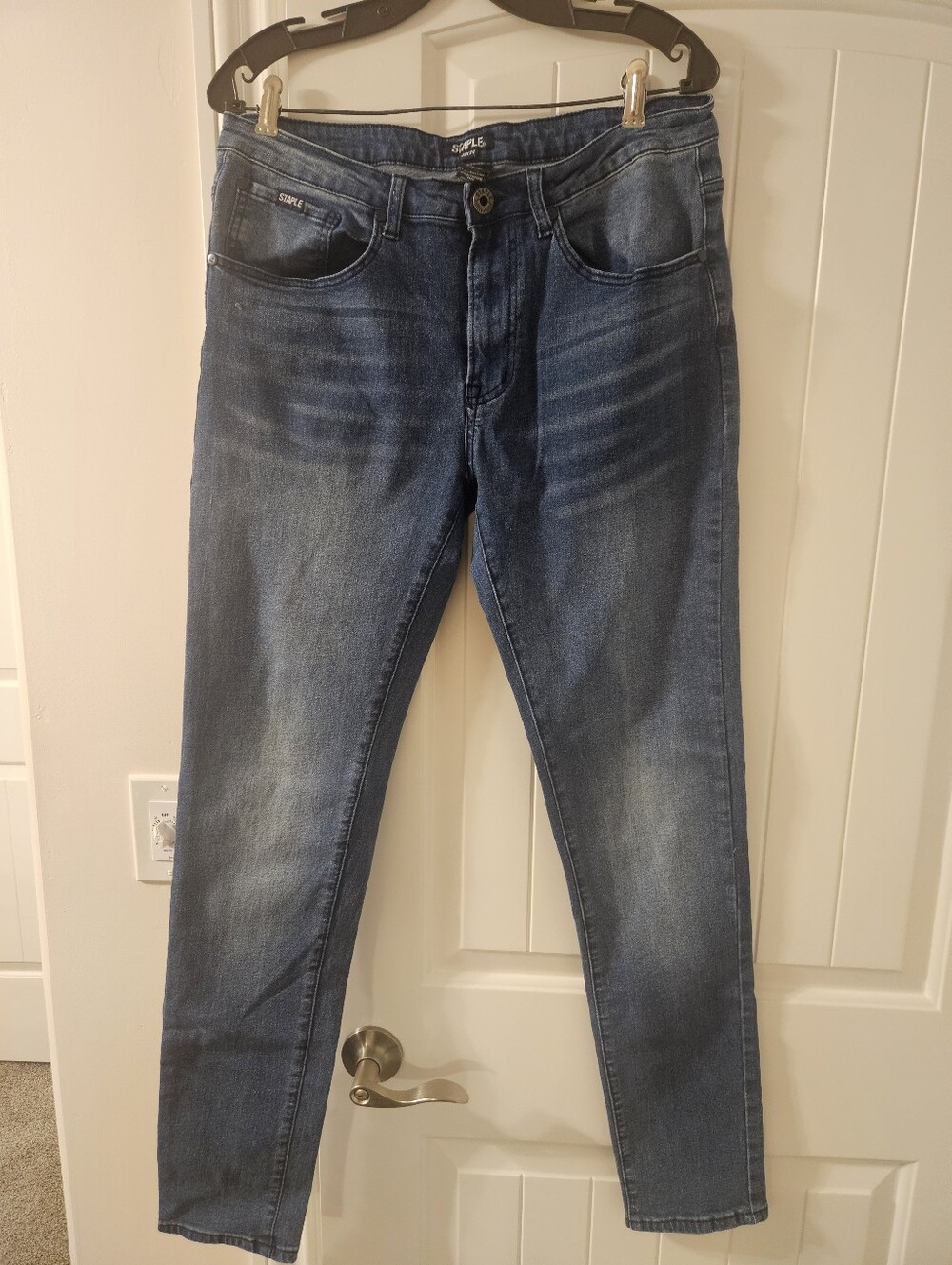 Pigeon Staple Women’s Jeans in Dark Blue Wash Size 32x34